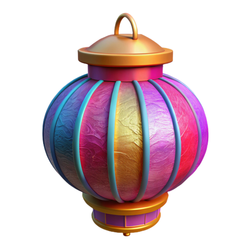 serene artistic Paper Lantern Festival Vibrant Hues Cutout premium png