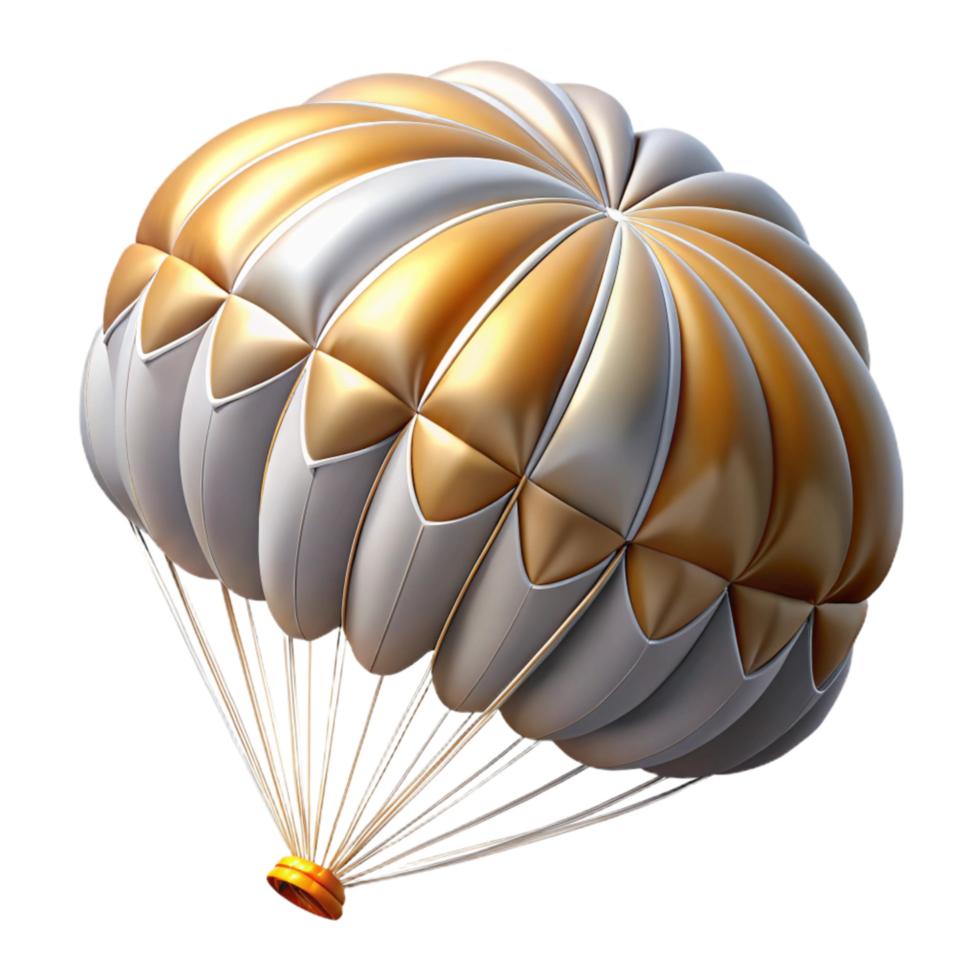 serene minimalist Parachute Lines Tangled Isolated png