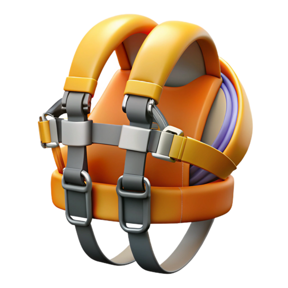 elegant classic Parasailing Harness Straps and Buckles Isolated Cutout high quality png