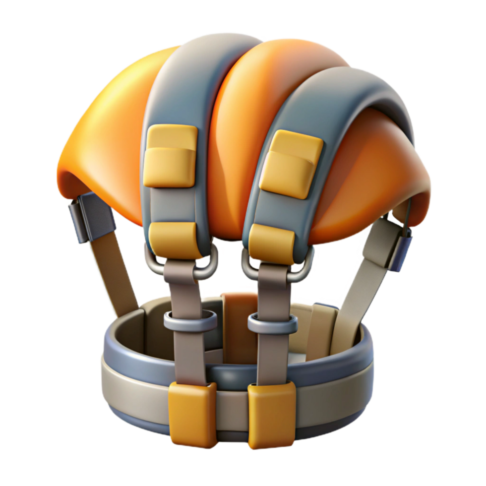 elegant artistic Parasailing Harness Straps and Buckles Isolated Cutout high resolution png