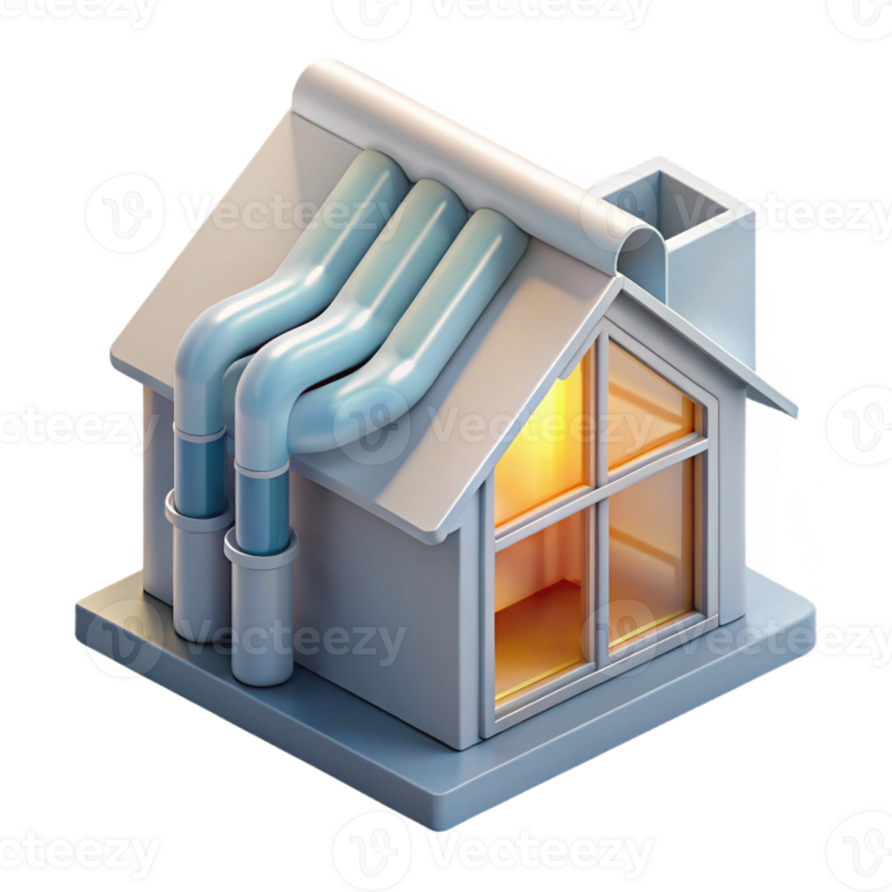 serene traditional Passive House Ventilation Diagram Transparent Element authentic png