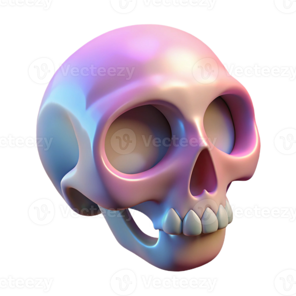 wonderful abstract Pastel Goth Skull Ring Cutout Transparent Background exclusive png