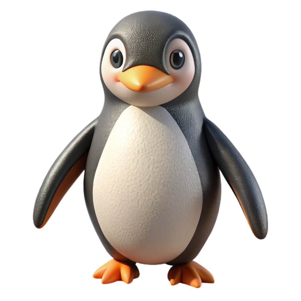 serene abstract Penguin Waddling Element high resolution png