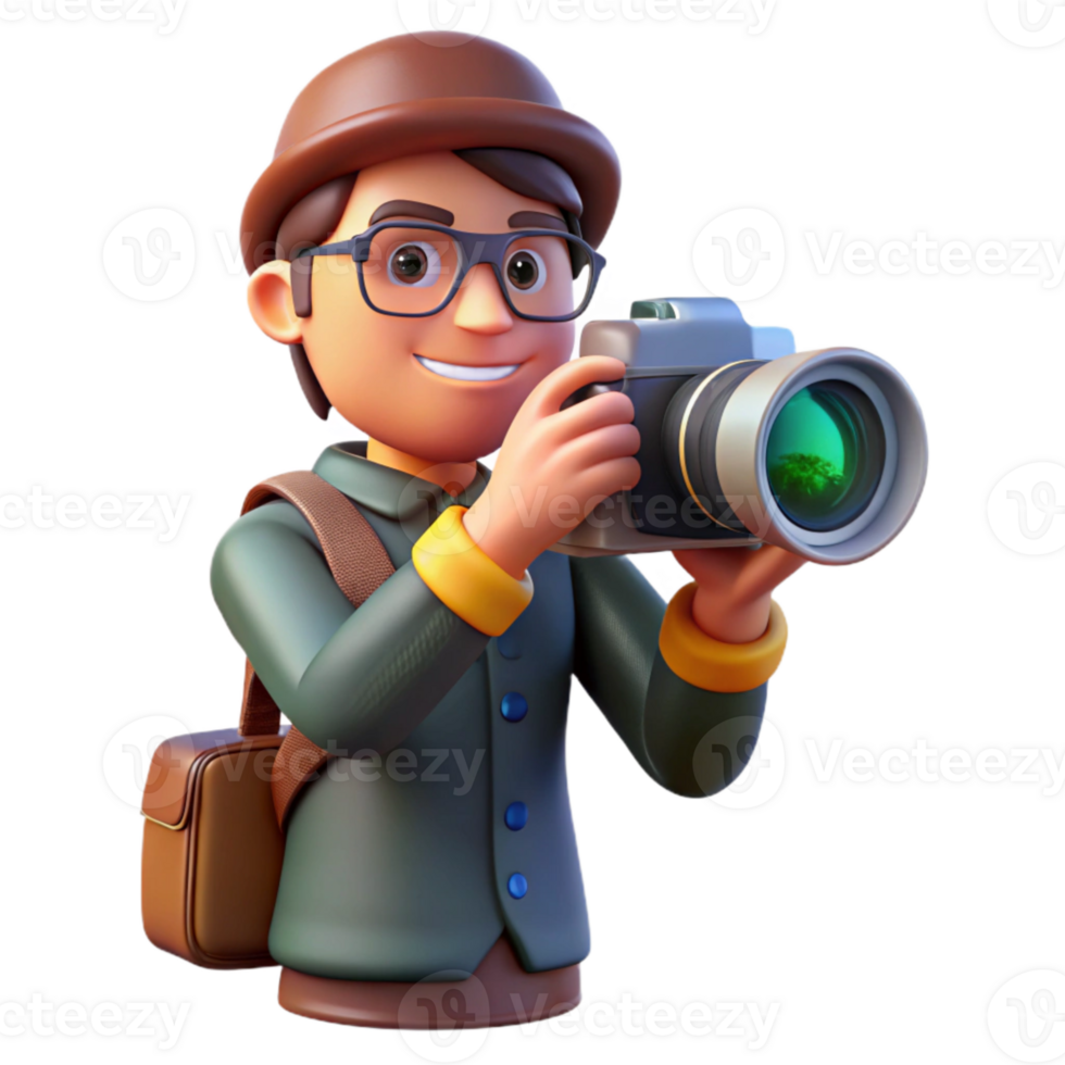 wonderful contemporary Photographer Adjusting Camera Settings Transparent Background exclusive png
