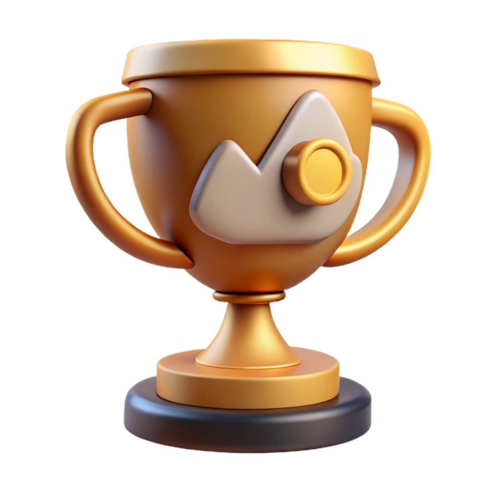 elegant creative Photography Competition Award Trophy Gold Finish Cutout professional png