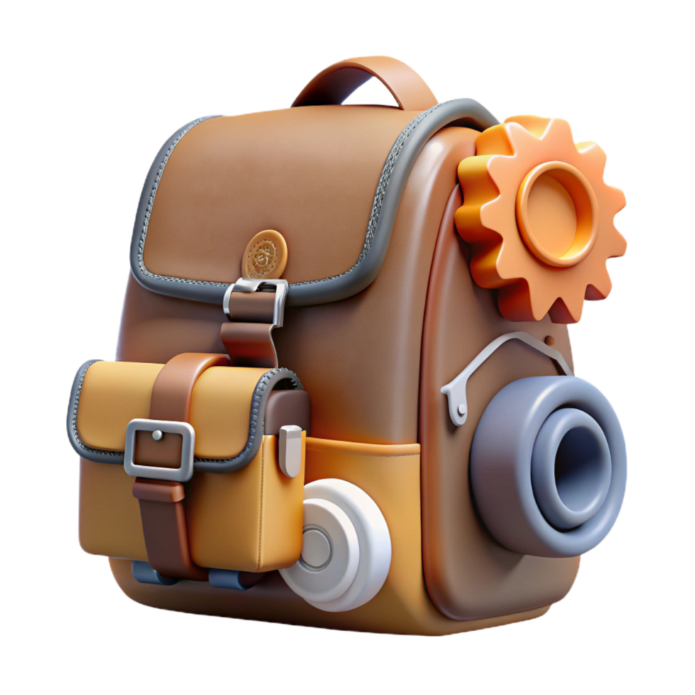 dramatic traditional Photography Backpack with Gear Cutout Transparent Background png
