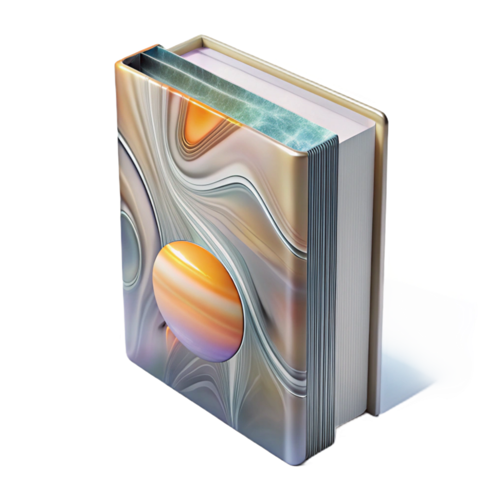serene classic Photography Book Cover Design Abstract Art Transparent Background detailed png