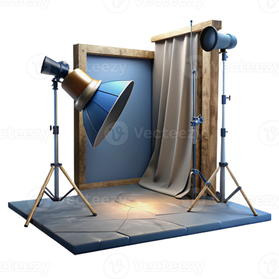 wonderful creative Photo Studio with Lighting Equipment high resolution png