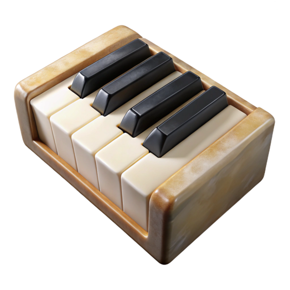 extraordinary artistic Piano Keys Ivory and Ebony Finish Cutout Transparent Background genuine png
