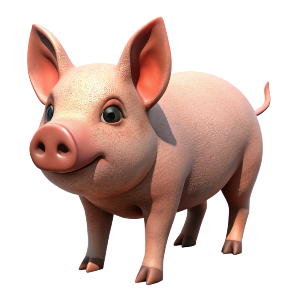 wonderful minimalist Pig Sniffing Ground detailed png