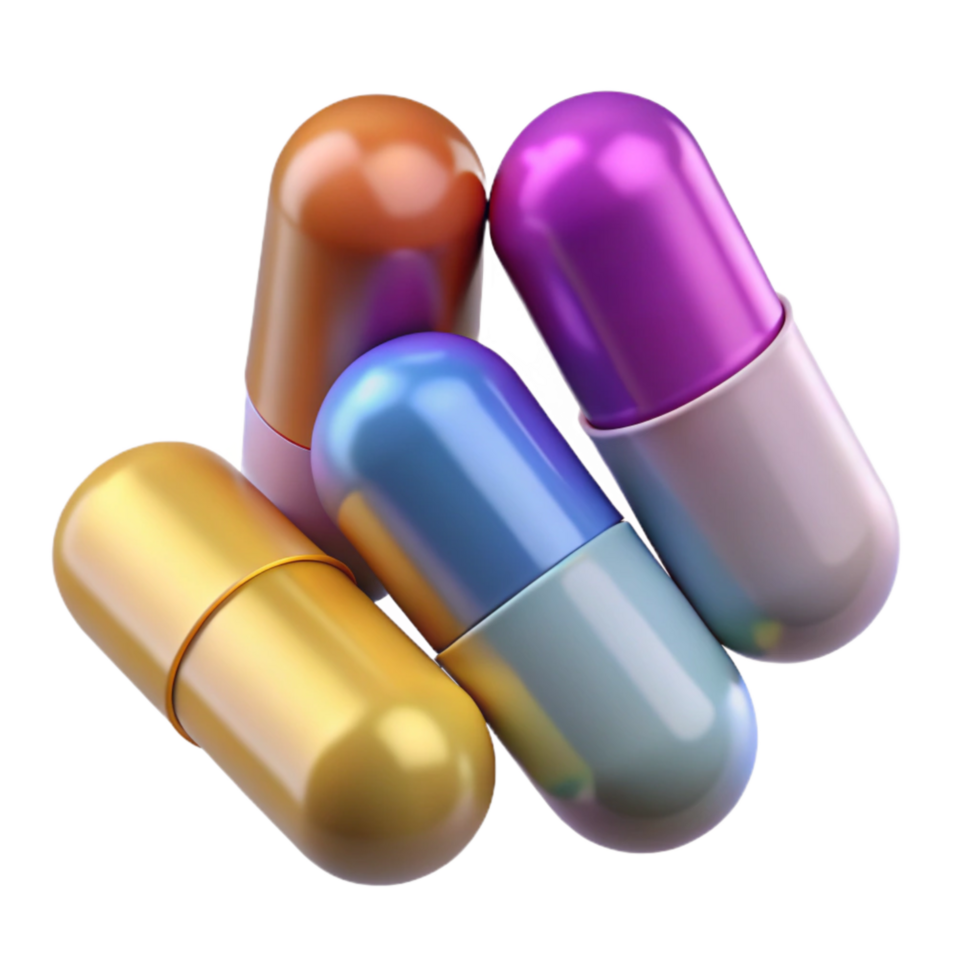 dramatic classic Pill Capsules Various Colors Transparent Element genuine png
