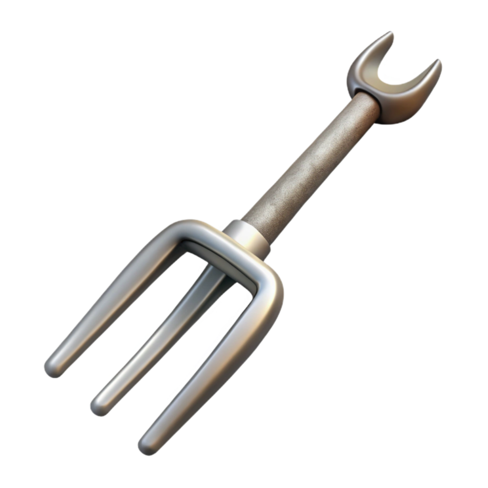 dramatic artistic Pitchfork Metal Tines high quality png