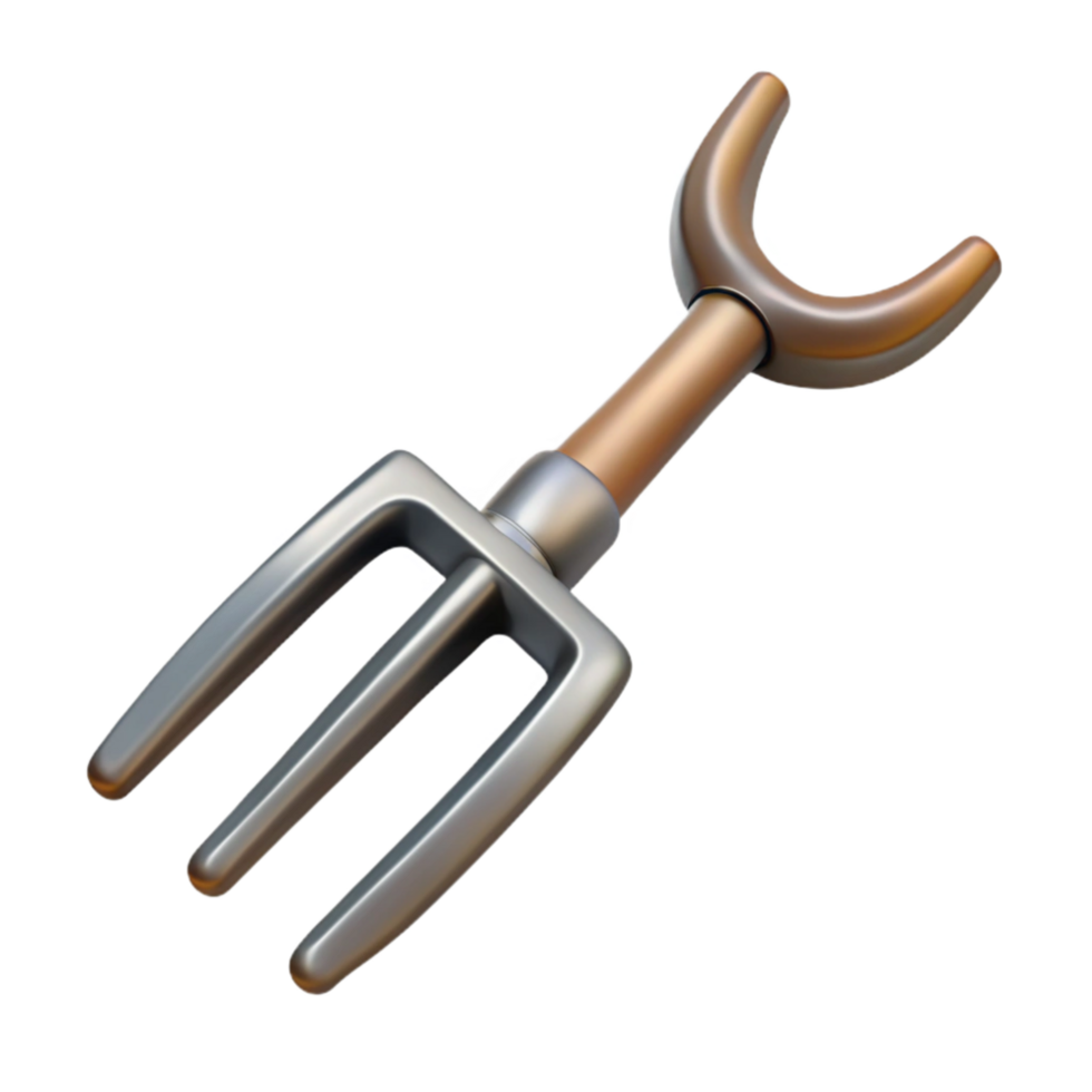 beautiful modern Pitchfork Metal Tines high quality png