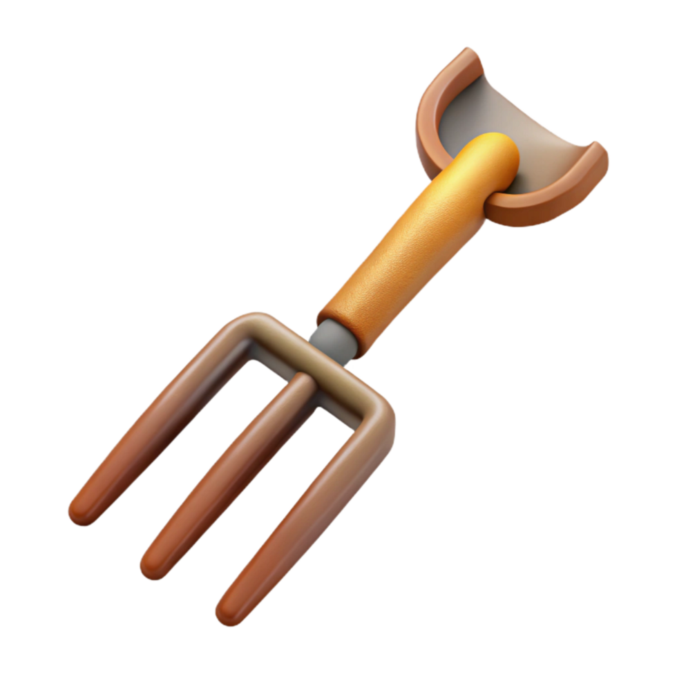 magnificent contemporary Pitchfork with Wooden Handle png
