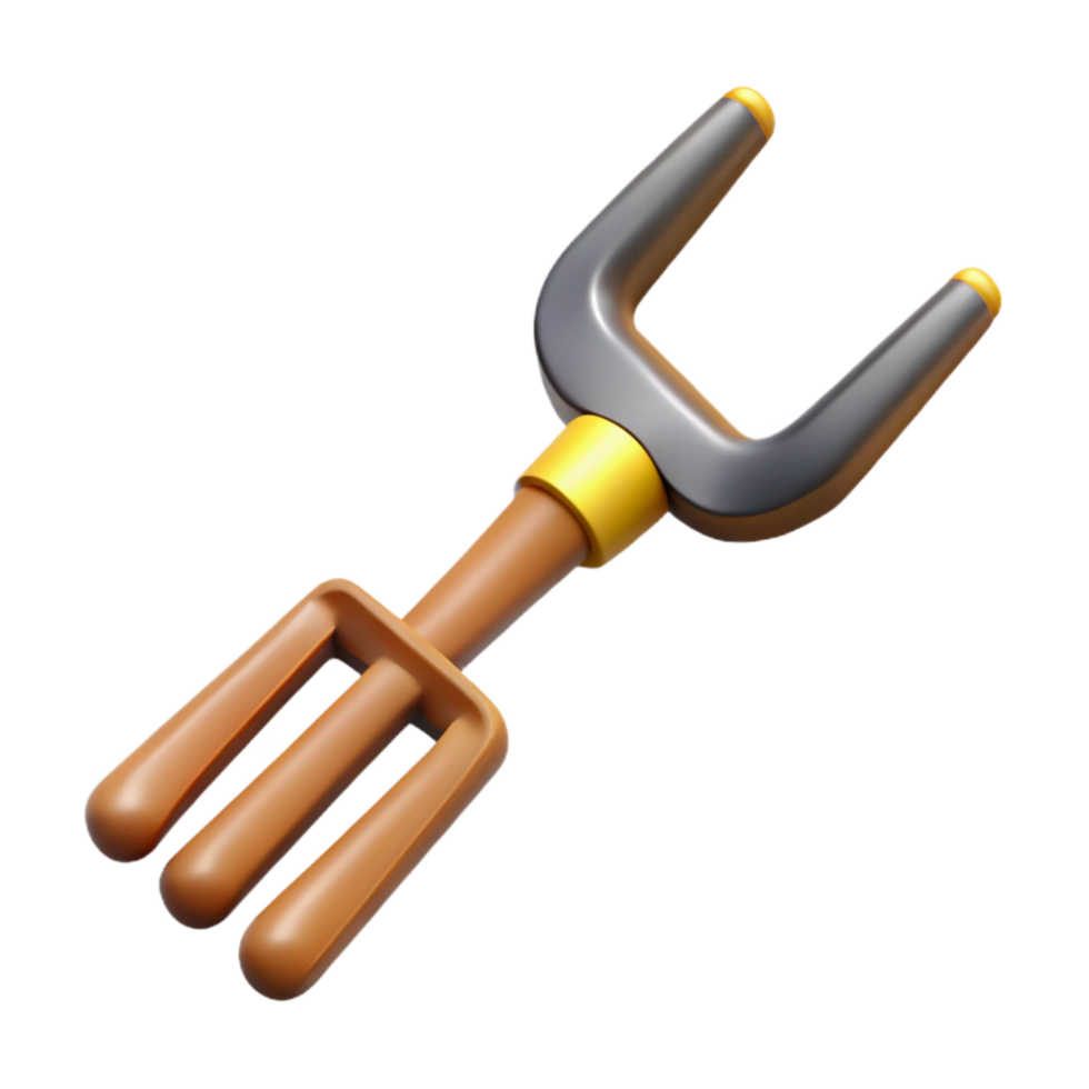 dramatic classic Pitchfork with Wooden Handle genuine png