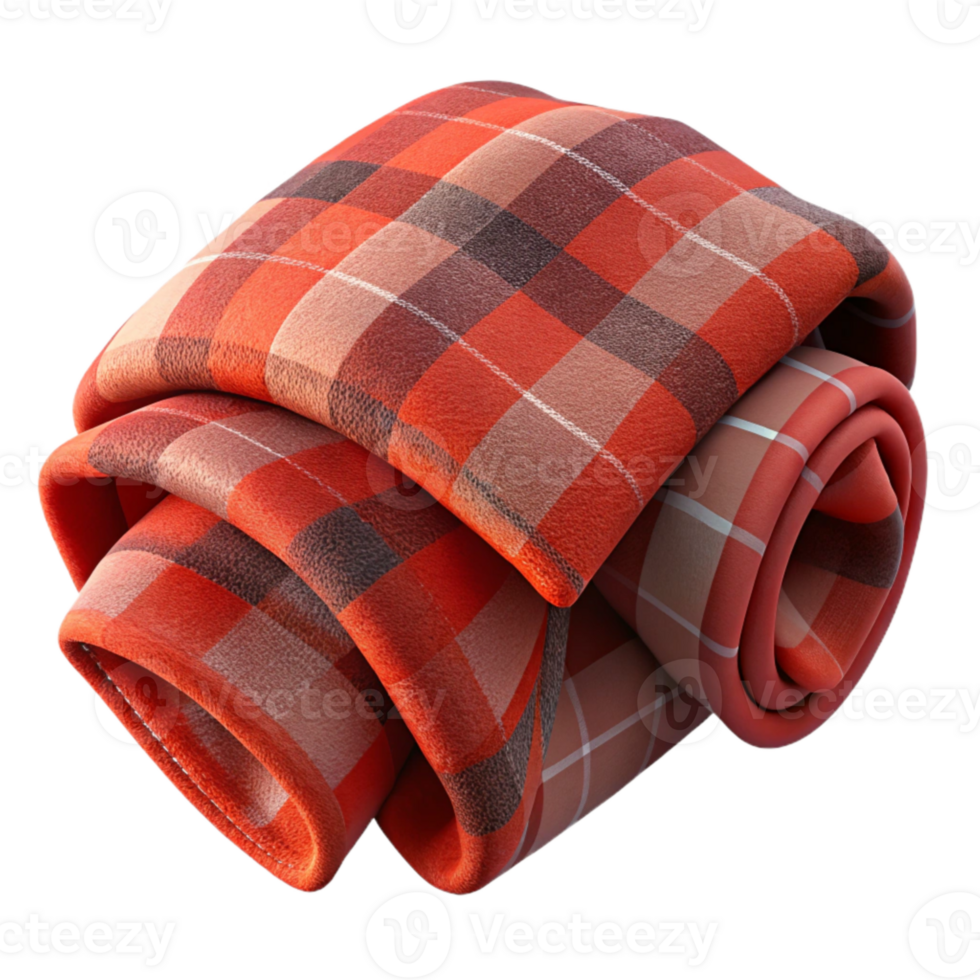 beautiful abstract Plaid Wool Blanket Folded Cutout Transparent Background png