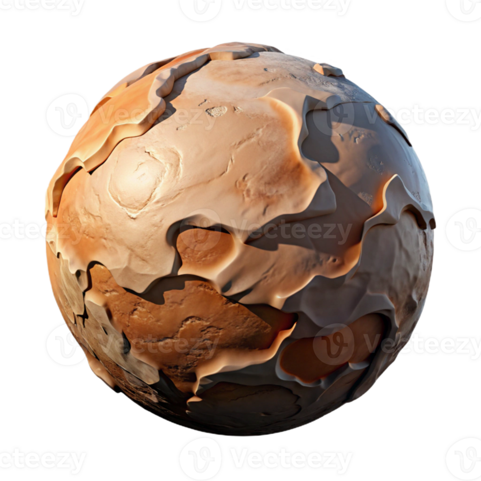 extraordinary minimalist Planet Surface Canyon with Shadows and Light Cutout Element original png