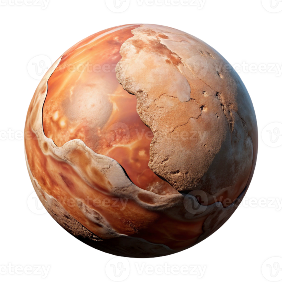 stunning contemporary Planet Surface with Canyons with Detailed Texture professional png