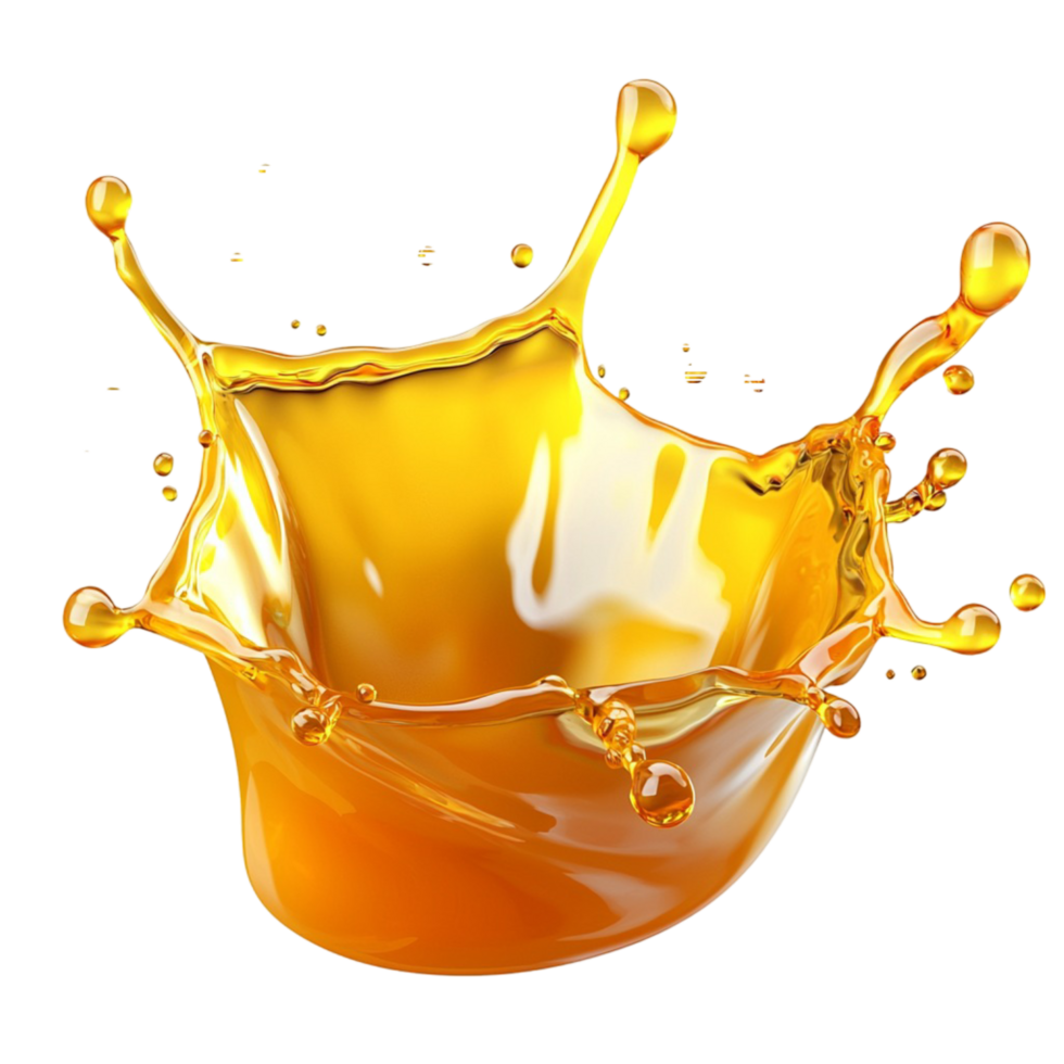 Splash of golden creating a dynamic motion effect png