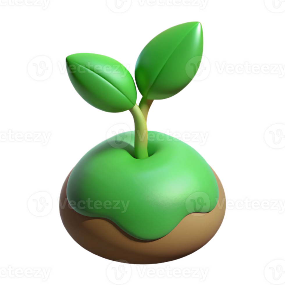 dramatic minimalist Plant Small Green Sprouts Cutout high resolution png