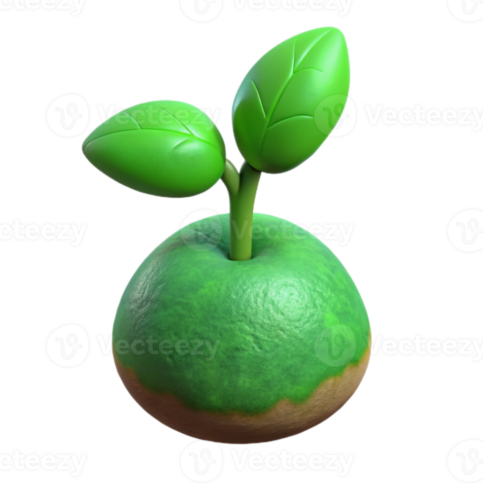 elegant abstract Plant Small Green Sprouts Cutout exclusive png