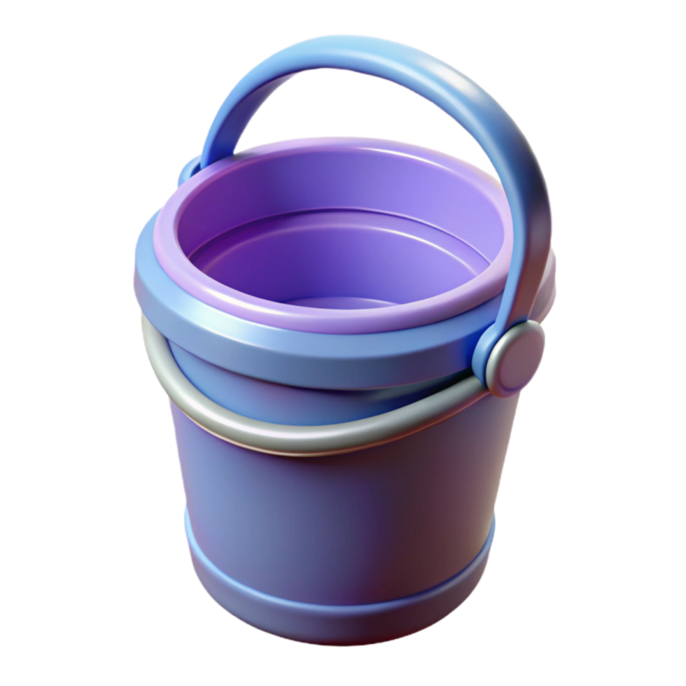 magnificent rustic Plastic Pail with Handle Isolated Transparent Background original png
