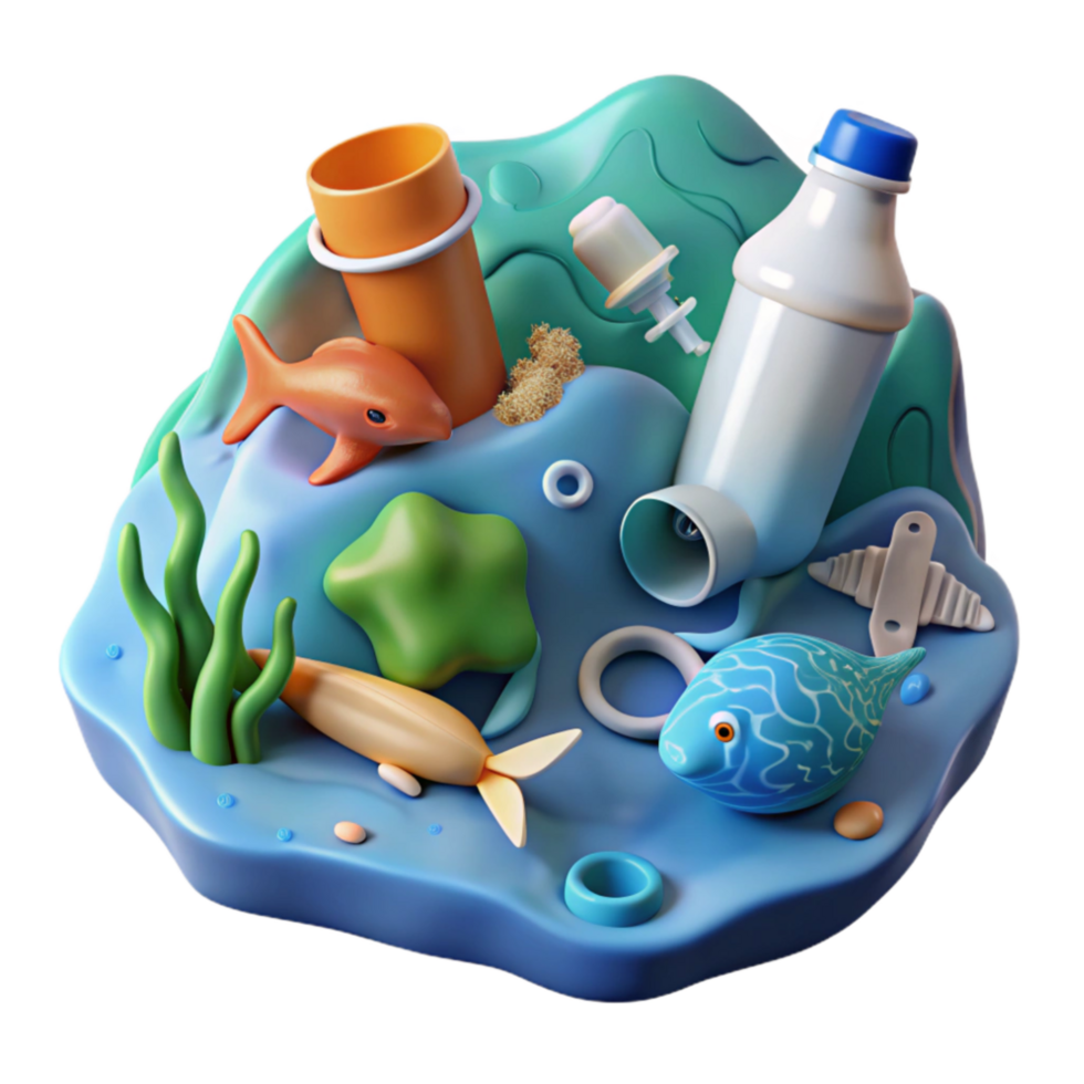 magnificent classic Plastic Pollution Ocean Waste Problem high quality png