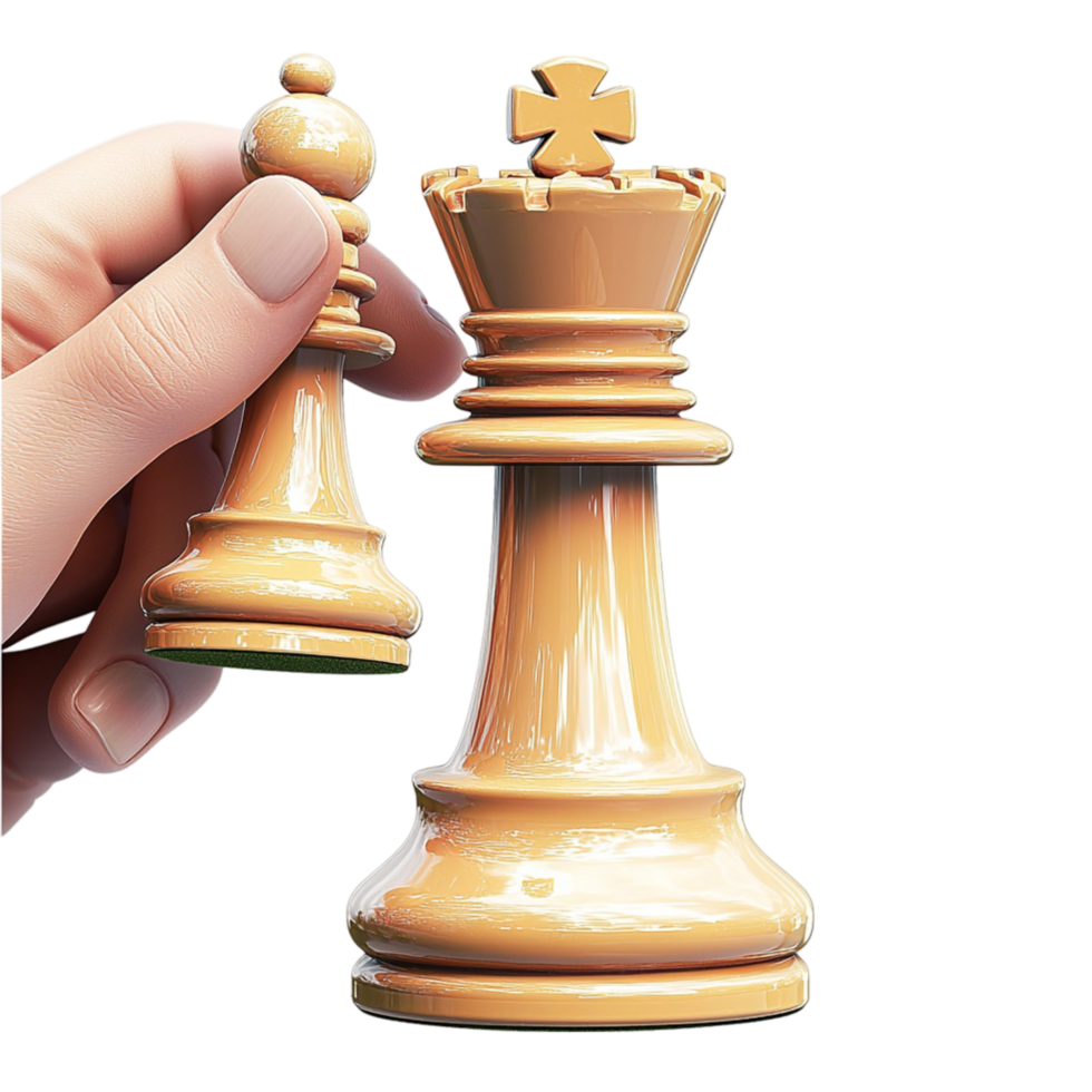 H holding a chess piece in the middle of a game png
