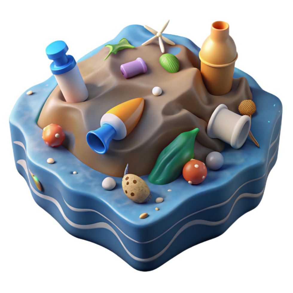 wonderful creative Plastic Pollution Ocean Waste Problem high resolution png