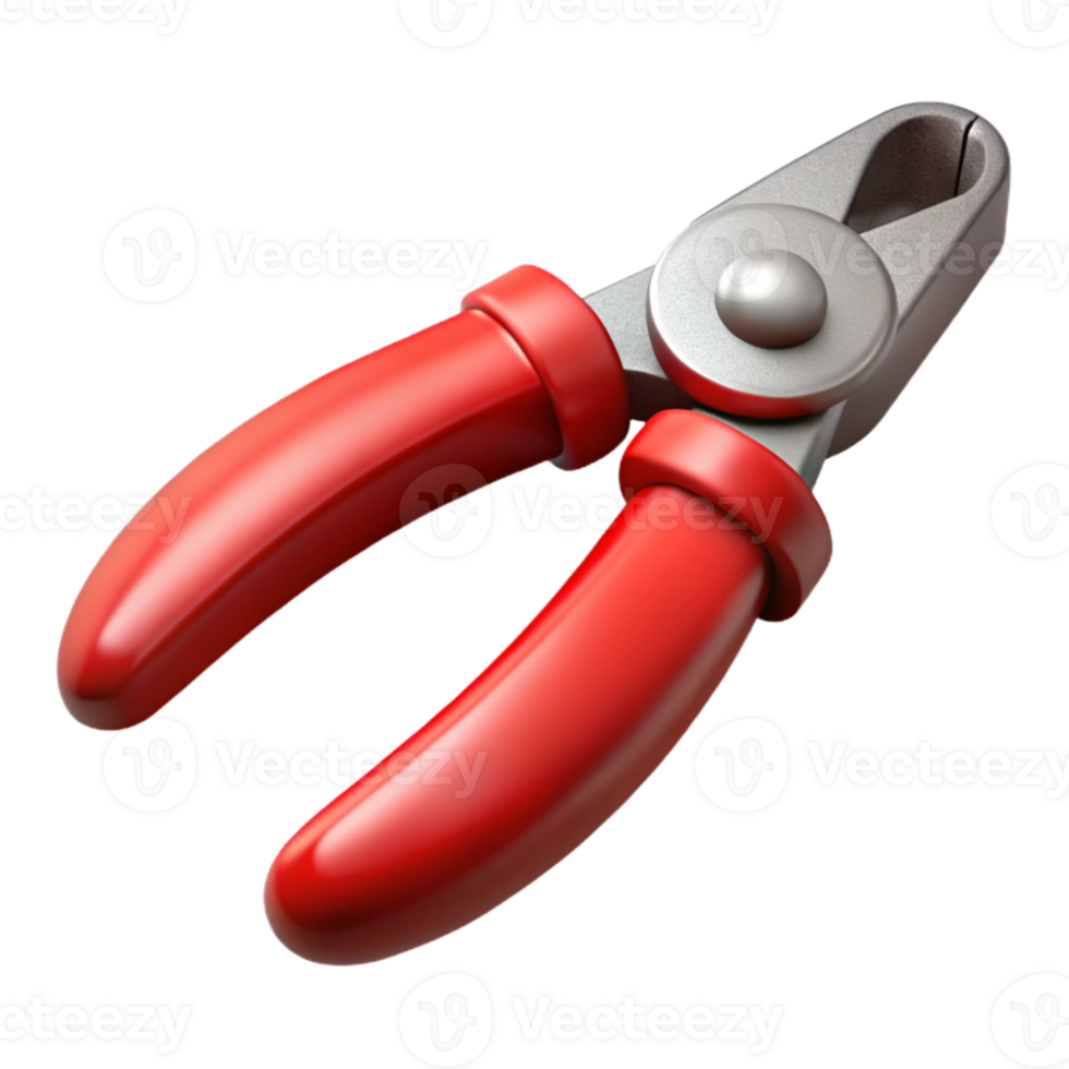 wonderful modern Pliers Red Handle Isolated on White Background high quality png