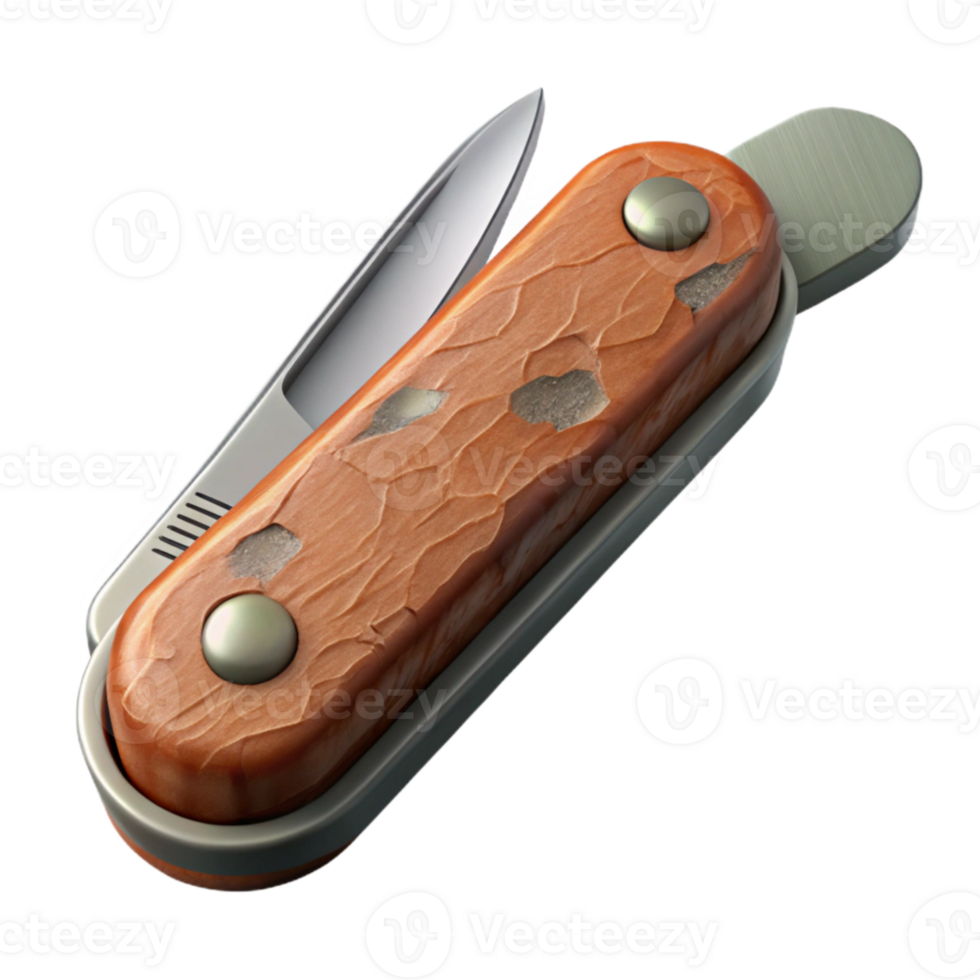 beautiful abstract Pocket Knife Closed View Isolated original png