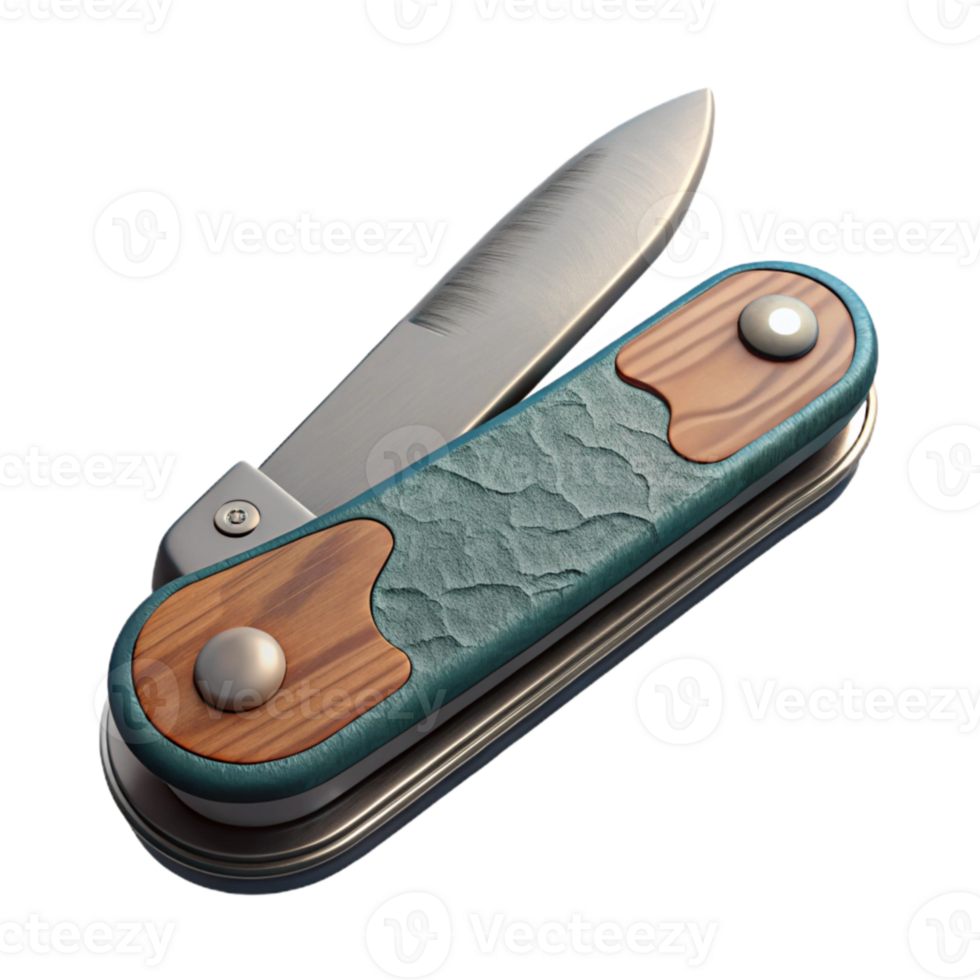 stunning rustic Pocket Knife Open View Isolated high quality png