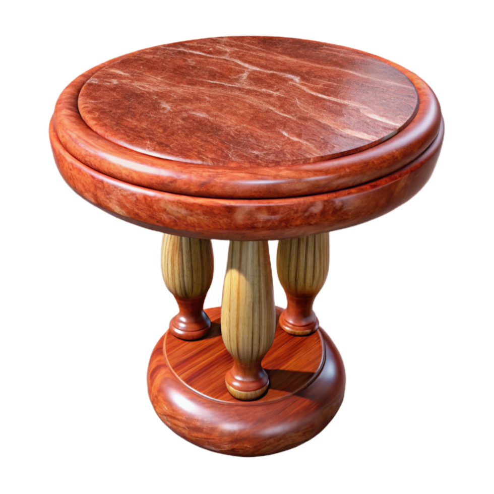 beautiful abstract Polished Cherry Wood Table Leg Transparent Background genuine png