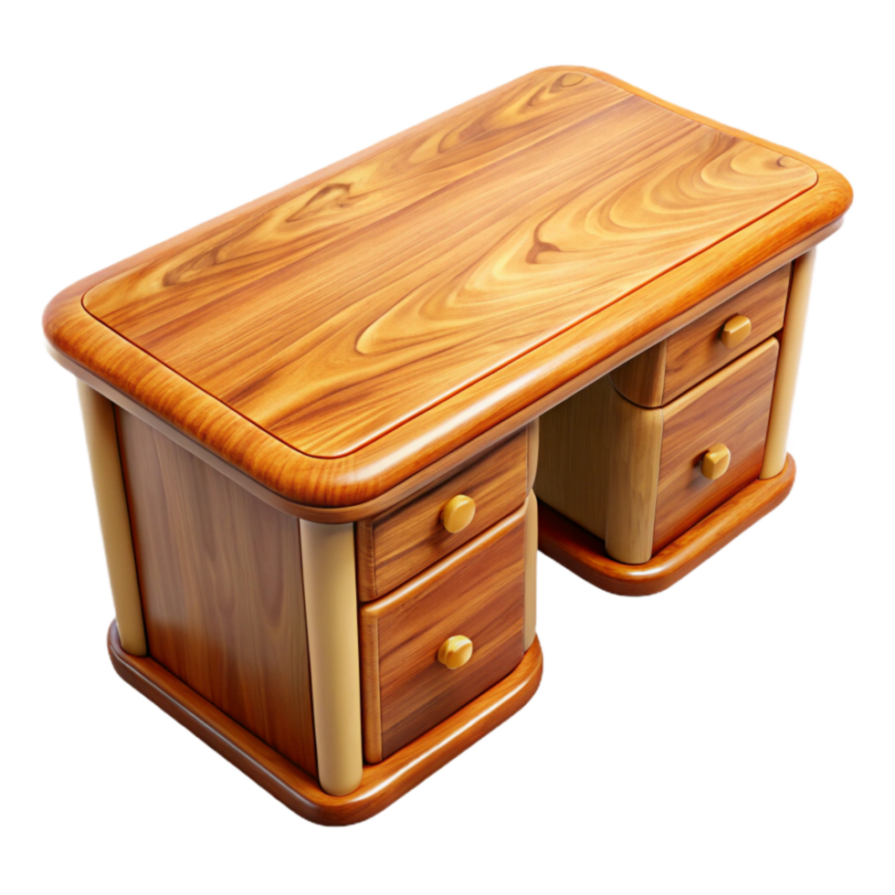 magnificent abstract Polished Maple Wood Desk Top View genuine png