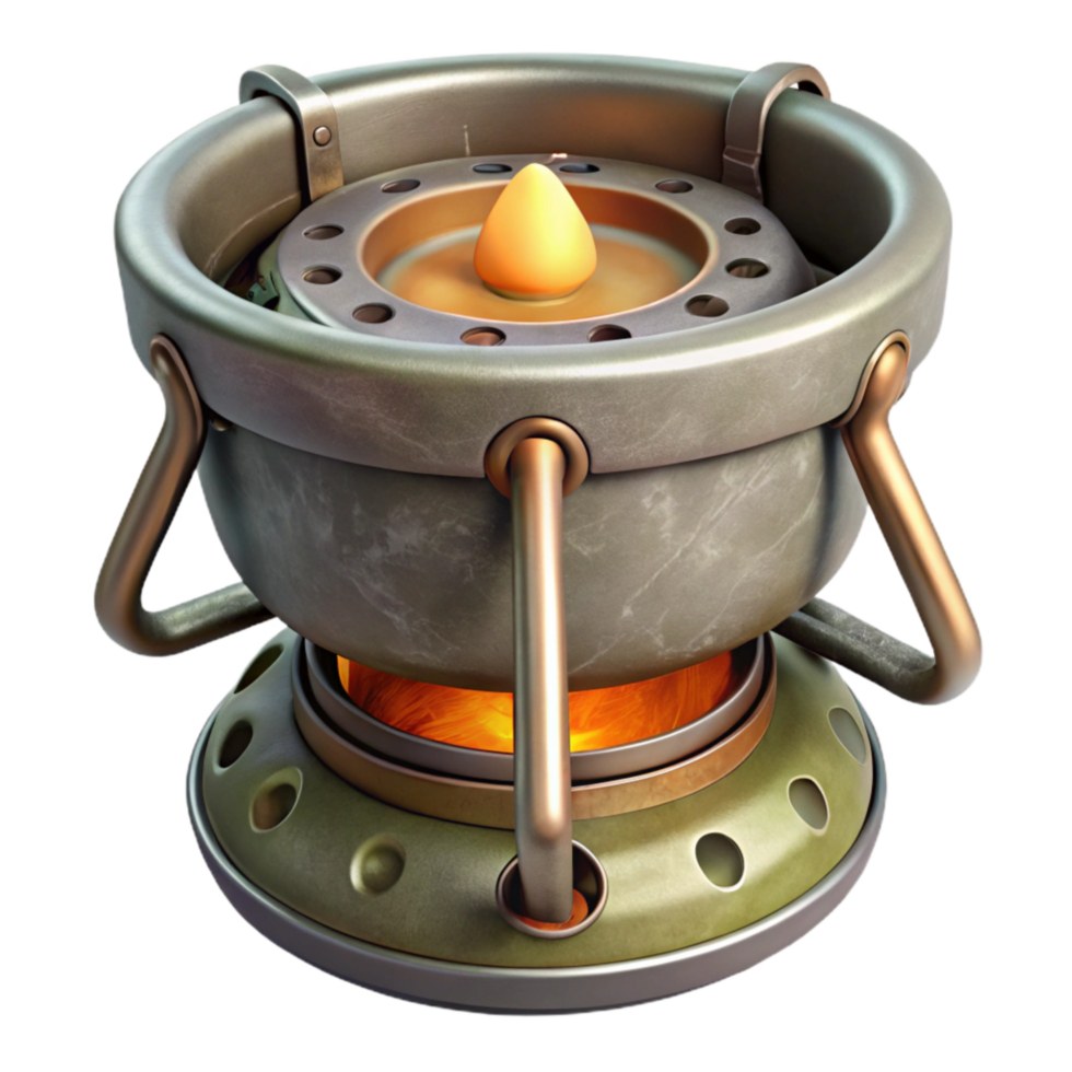 serene artistic Portable Stove Burner Close Up Cutout high resolution png