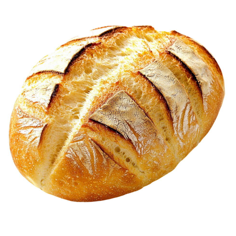 ly bakedisan bread a golden crust deep cuts png