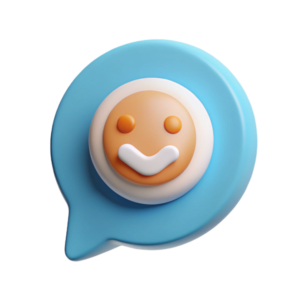serene artistic Positive Affirmations Icon Speech Bubble Cutout high quality png