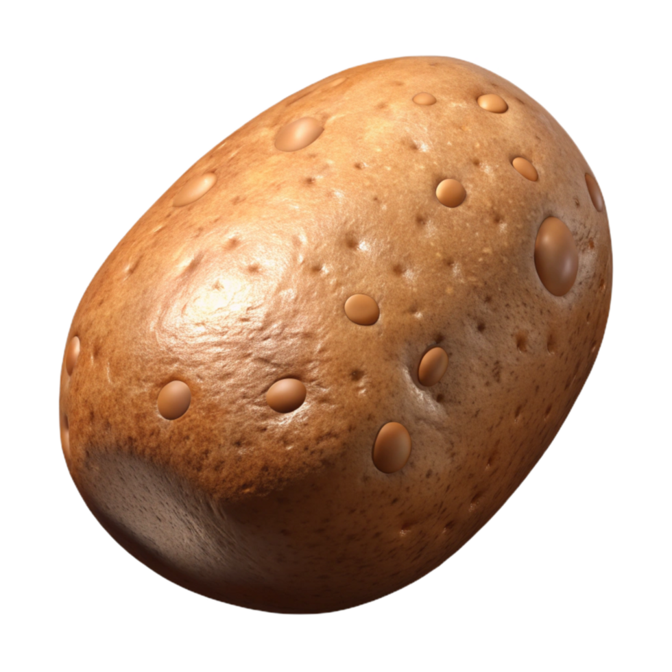 wonderful artistic Potato Vegetable Brown Color Isolated png