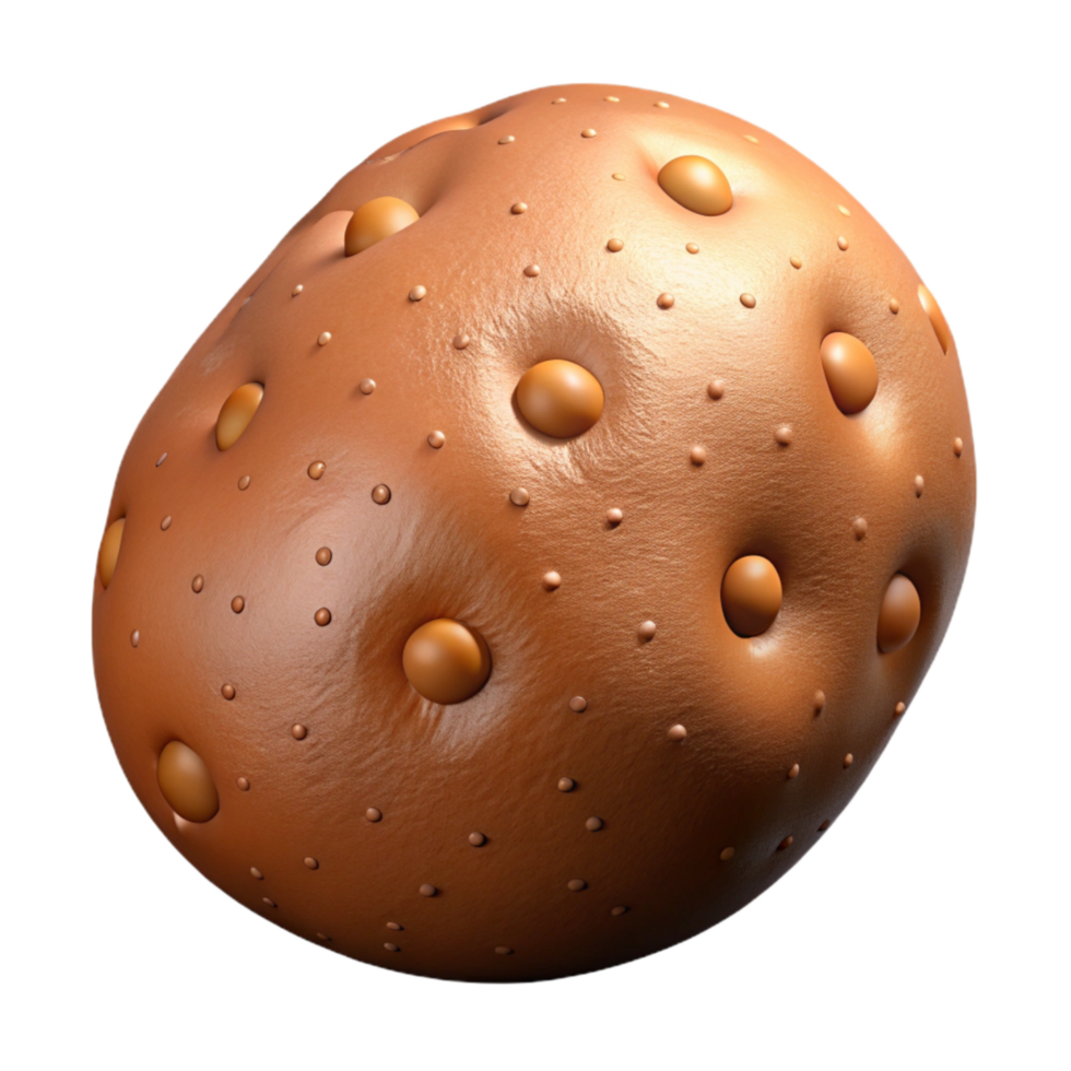 extraordinary creative Potato Vegetable Brown Color Isolated high resolution png