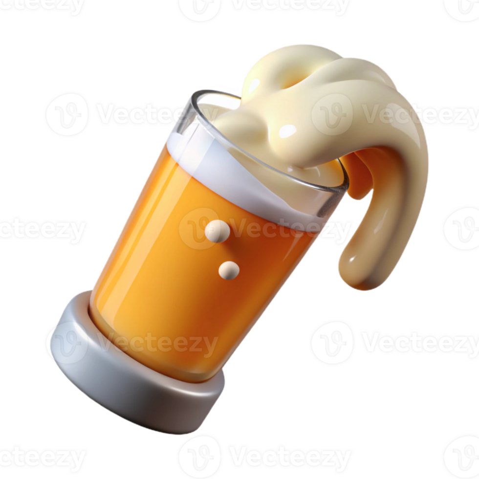 magnificent modern Pouring Beer Into Glass with Splash Transparent Background detailed png
