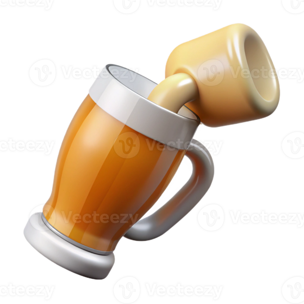 beautiful creative Pouring Beer Into Pint Glass Side View Cutout professional png