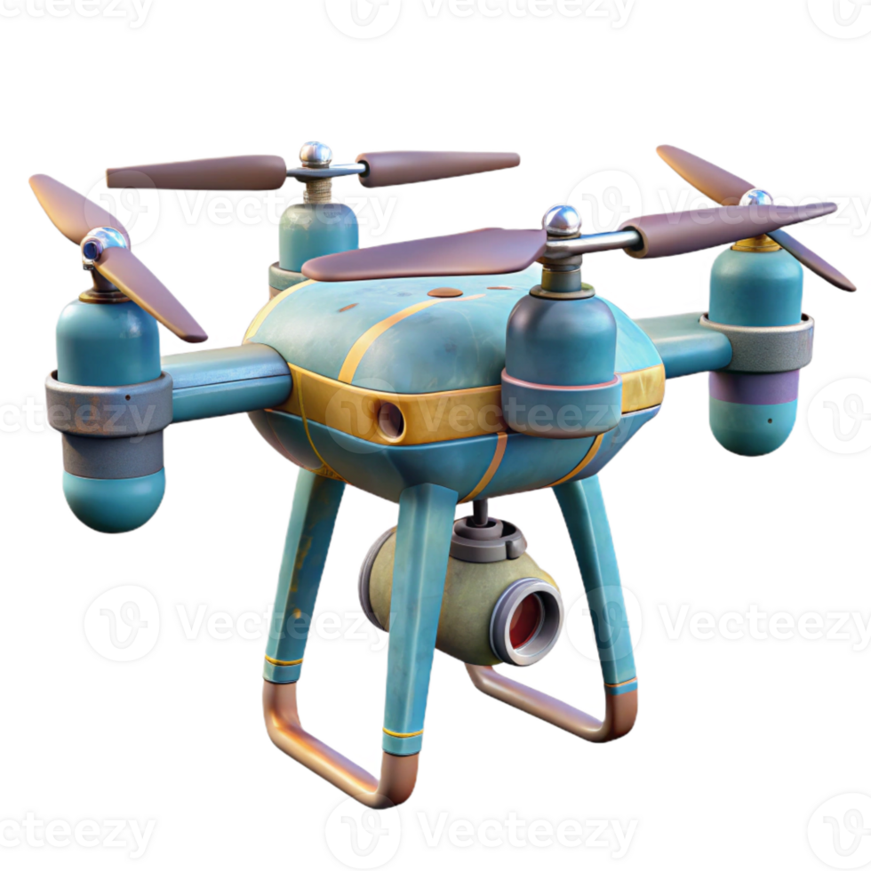 beautiful modern Power Line Inspection Drone Transparent Background detailed png