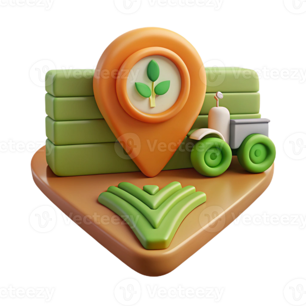 wonderful abstract Precision Farming Technology Icon Set Line Style Isolated Element detailed png