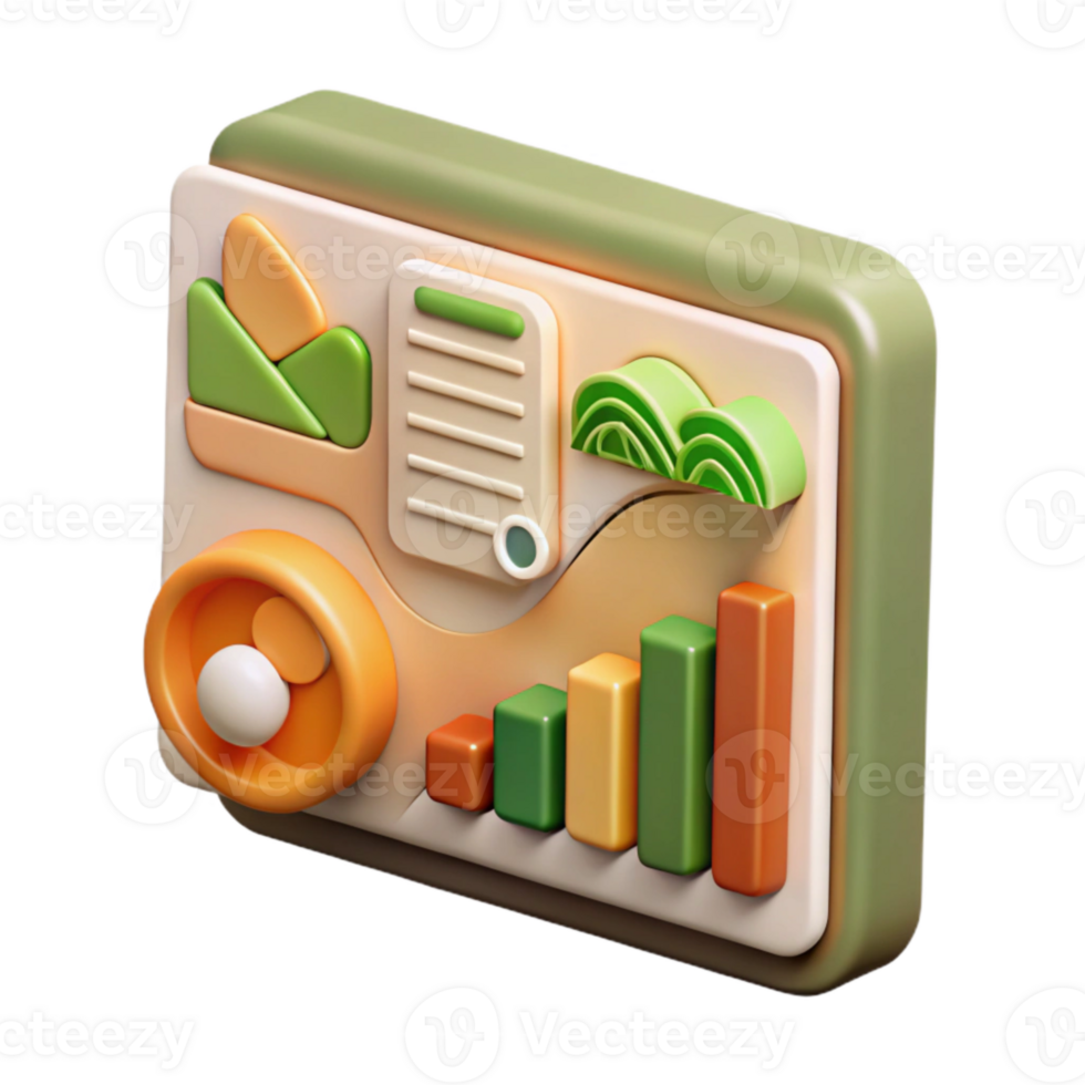 beautiful abstract Precision Farming Data Visualization Chart Style Transparent Background premium png