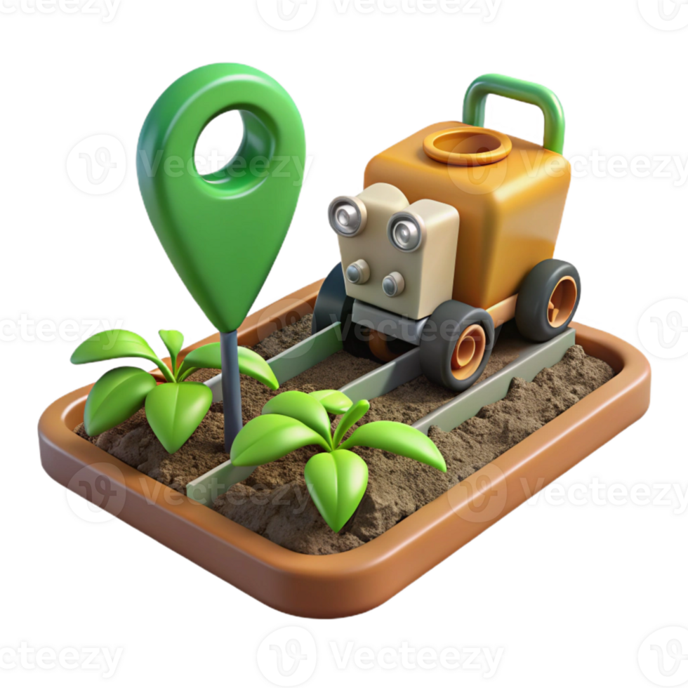 magnificent classic Precision Planting Equipment in Action Side Angle Cutout genuine png