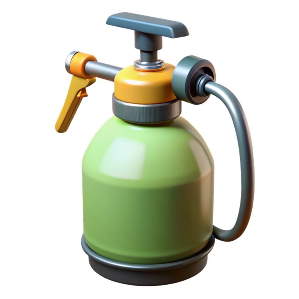 impressive artistic Precision Sprayer in Action Side View Isolated genuine png