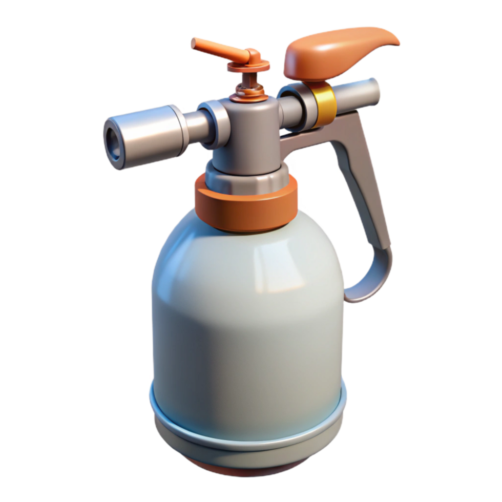 impressive minimalist Precision Sprayer in Action Side View Isolated genuine png