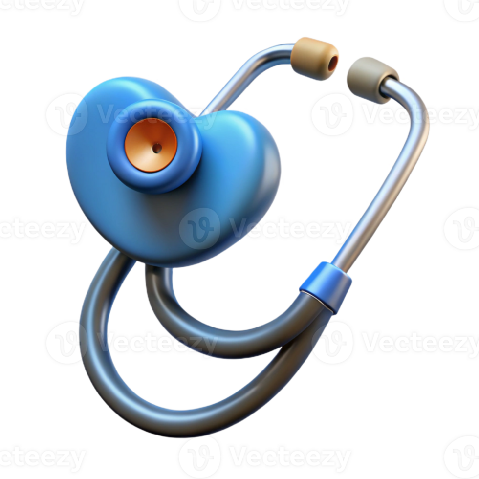 serene artistic Preventive Care Icon with Stethoscope Isolated high quality png