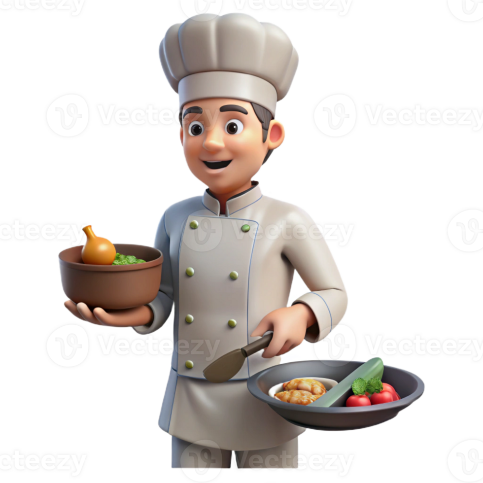 magnificent modern Private Chef Preparing Gourmet Meal Transparent original png