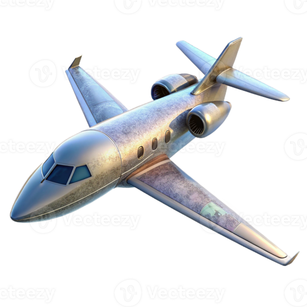 stunning creative Private Jet in Flight Transparent Background authentic png